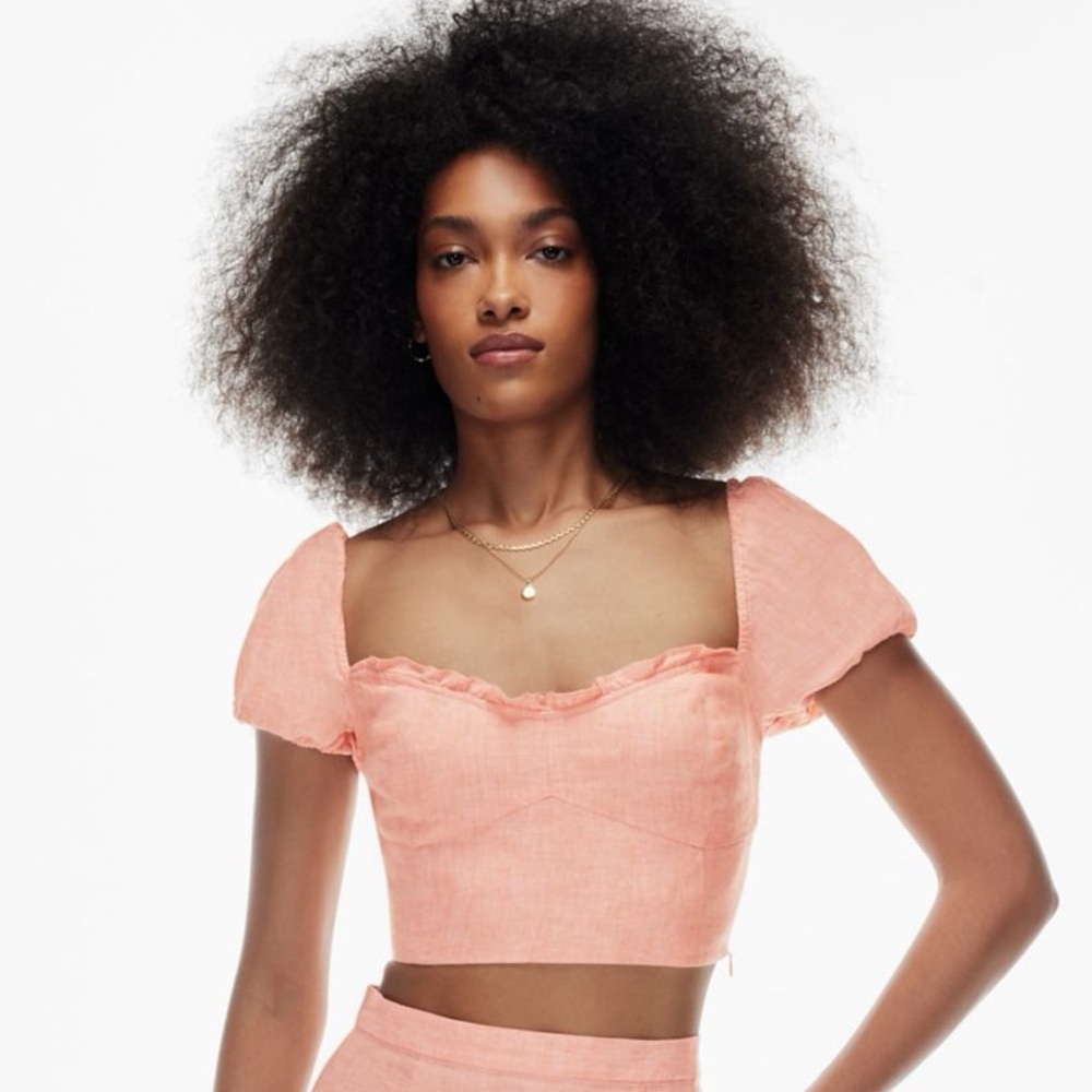 NWT Aritzia Wilfred Wander Linen Blouse